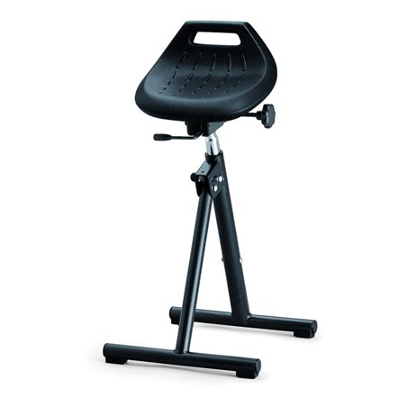bimos Industriestehhilfe PU-Sitz klappbar Sitzhöhe 650-850 mm