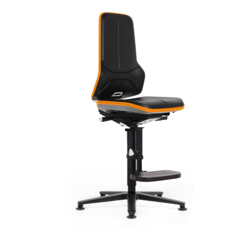 bimos Neon Hochstuhl PU-Schaum Flexband orange Sitz 590-870 mm Permanentkontakt