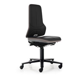 bimos Neon mit Rollen Kunstleder Flexband grau Sitz 450-620 mm Permanentkontakt