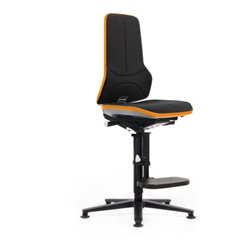 bimos Neon Hochstuhl Supertec Flexband orange Sitz 590-870 mm Synchrontechnik