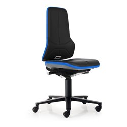 bimos Neon mit Rollen Kunstleder Flexband blau Sitz 450-620 mm Permanentkontakt