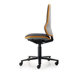 bimos Neon mit Rollen Kunstleder Flexband orange Sitz 450-620 mm Synchrontechnik