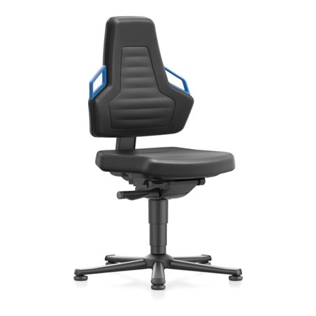 bimos Nexxit mit Gleiter PU-Polster Grifffarbe blau Sitzhöhe 450-600 mm