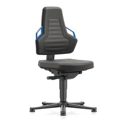 bimos Nexxit mit Gleiter Supertec-Polster Grifffarbe blau Sitzhöhe 450-600 mm