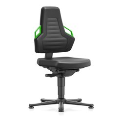 bimos Nexxit mit Gleiter PU-Polster Grifffarbe grün Sitzhöhe 450-600 mm