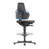 bimos Nexxit mit Fußring Supertec-Polster Grifffarbe blau Sitzhöhe 570-820 mm