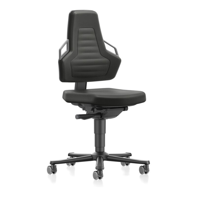 bimos Nexxit mit Rollen Stoffpolster Grifffarbe grau Sitzhöhe 450-600 mm