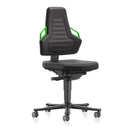 bimos Nexxit mit Rollen Stoffpolster Grifffarbe grün Sitzhöhe 450-600 mm