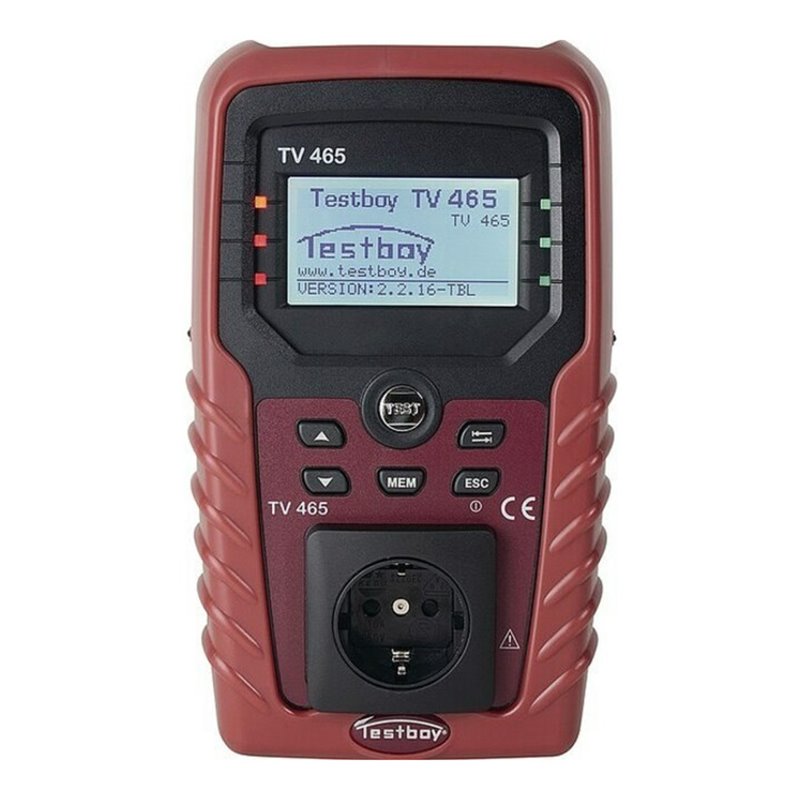 Gerätetester TV 465 p.m.Schutzleiter-/Isolationswiderstand L235xB140xH80mm