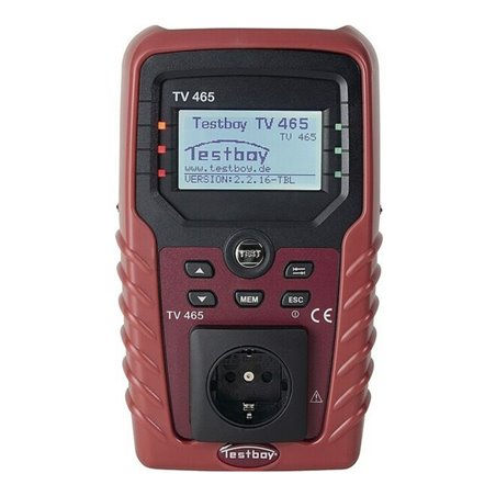 Gerätetester TV 465 p.m.Schutzleiter-/Isolationswiderstand L235xB140xH80mm