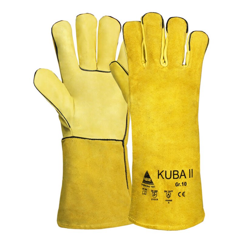 Hase Kuba Ii Schweißerhandschuh aus Rindnarben-/Rindspaltleder Größe 10