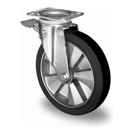 CASCOO Lenkrolle Feststeller mit Einstellschraube ø 250 mm Serie BAF4 Doppelkugellager