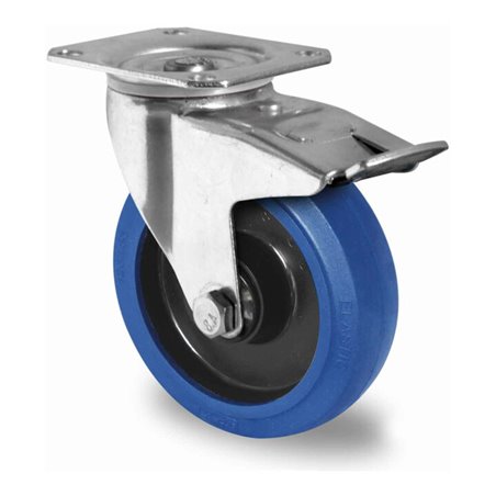 CASCOO Lenkrolle mit Totalfeststeller ø 200 mm Serie R4E1 Doppelkugellager