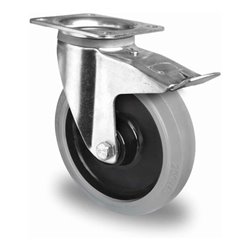 CASCOO Lenkrolle mit Totalfeststeller ø 200 mm Serie R4E2 Doppelkugellager