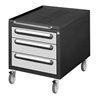STIER Rollcontainer Premium mit 3 Schubladen BxTxH 480x600x540 mm