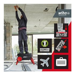 Wiha Werkzeugkoffer Set XXL 4 electric I 80-tlg. I Elektriker Werkzeugkoffer mit Rollen I Werkzeugkasten mit umfangreichem Sorti