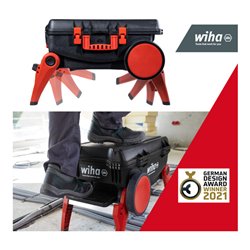 Wiha Werkzeugkoffer Set XXL 4 electric I 80-tlg. I Elektriker Werkzeugkoffer mit Rollen I Werkzeugkasten mit umfangreichem Sorti