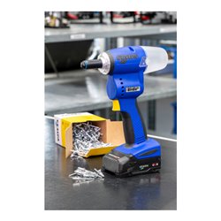 Gesipa Akku-Blindnietgerät Birdie mit 1x Akku 2,0 Ah und 1x Ladegerät in L-Boxx