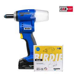 Gesipa Akku-Blindnietsetzgerät Birdie mit 2x Akku 2,0 Ah und 1x Ladegerät im Karton