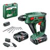 Bosch Akku-Bohrhammer Uneo Maxx, 2 Akku PBA 18V 2.0Ah W-B, Ladg. AL 18V-20 u. Koffer