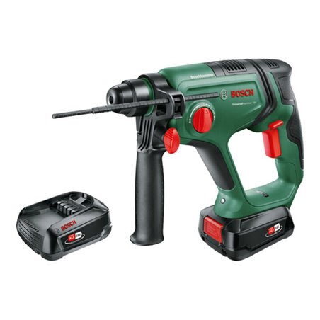 Bosch Akku-Bohrhammer UniversalHammer 18V, 2 Akku PBA 18V 2.5 Ah, Ladg. u. Koffer