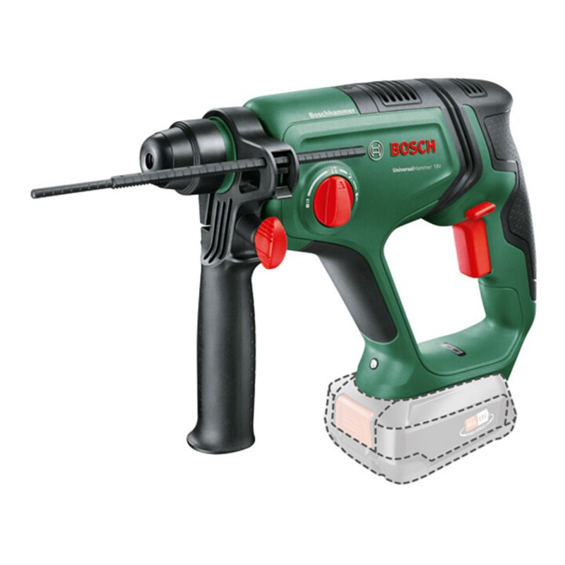 Bosch Akku-Bohrhammer UniversalHammer 18V, SDS-plus, Einzelschlagstärke 2,0 J