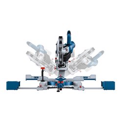 Bosch Akku-Kapp- und Gehrungssäge BITURBO GCM 18V-254 D