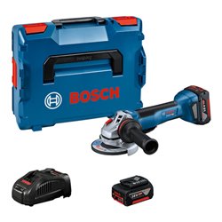 Bosch Akku-Winkelschleifer GWS 18V-10 P, (2x5,0Ah, L)