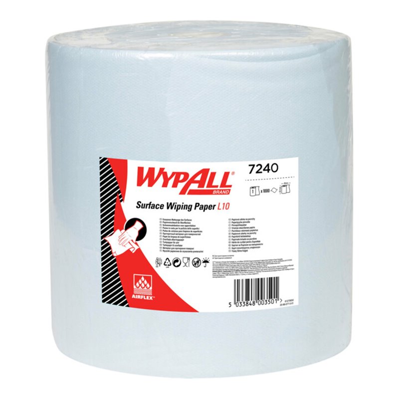 WypAll L10 Oberflächenwischpapier, 1 blaue Rolle x 1.000 Papierwischer
