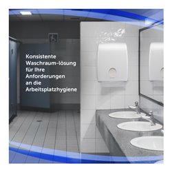 Aquarius Spender für Papierhandtücher, 1 x Papierhandtuchspender, weiß