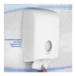 Aquarius Spender für Papierhandtücher, 1 x Papierhandtuchspender, weiß