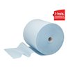 WypAll Papierwischtücher für industrielle Reinigungsaufgaben L30, Jumborolle, 1 Rolle x 670 Wischtücher, 3-lagig, blau