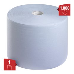 WypAll L10 Reinigungstücher für Oberflächen, 1 Blaue Rolle x 1.000 Papier-Wischtücher