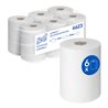 Scott Control Slimroll Rollenhandtücher, 6 x 165m lange, weiße, 1-lagige Rollen