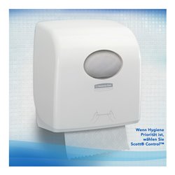 Scott Control Slimroll Rollenhandtücher, 6 x 165m lange, weiße, 1-lagige Rollen