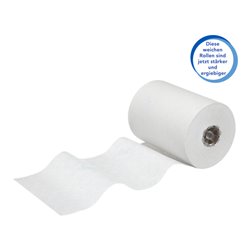 Scott Control Slimroll Rollenhandtücher, 6 x 165m lange, weiße, 1-lagige Rollen