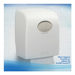 Scott Control Rollenhandtücher, 6 x 300m Weiß, 1-lagige Rollen