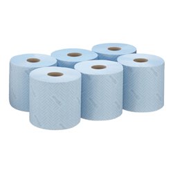 WypAll L10 Papierreinigungstücher für Lebensmittel + Hygiene, 6 Rollen x 800 Papierreinigungstücher