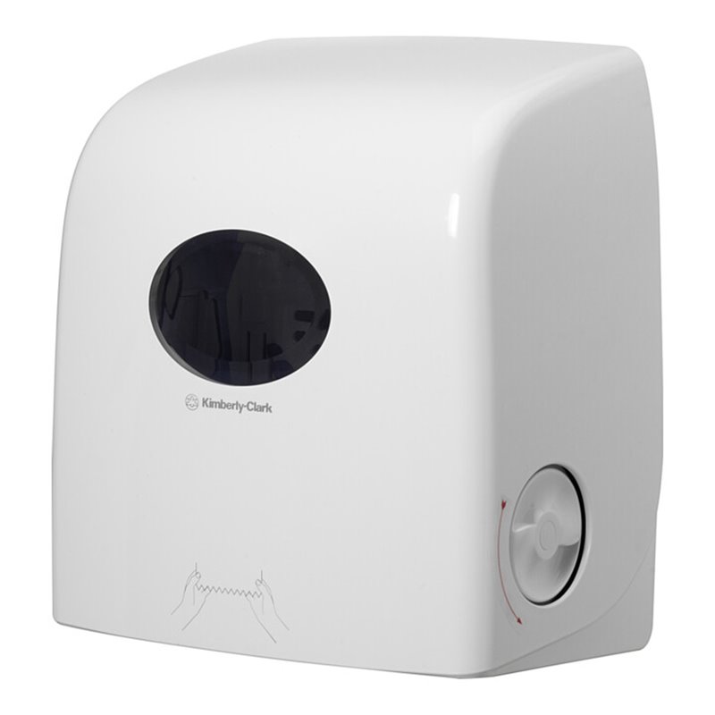 Aquarius Slimroll Handtuchspender, Weiß, 1 x weißer Handtuchrollen-Spender