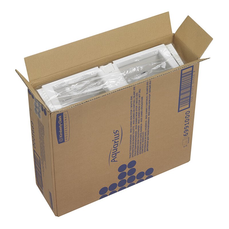 Aquarius Jumbo Nonstop-Spender für Toilettenpapier, Weiß