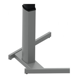 STIER Elektrisch höhenverstellbarer Steh-Tisch 501-19 100x80cm Weiß mel., 68-120cm