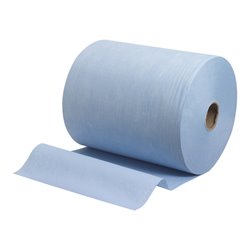 WypAll X60 Tücher auf Großrolle, 1 Großrolle mit 500 blauen, 1-lagigen Tüchern