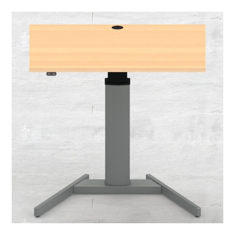 STIER Elektrisch höhenverstellbarer Steh-Tisch 501-19 100x80cm Buche mel., 68-120cm