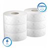 Scott Essential Jumbo Toilettenpapierrolle, 6 Rollen x 380m Blatt 2-lagigen Toilettenpapiers