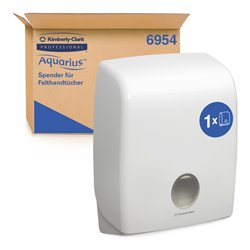 Aquarius Spender für Handtücher mit C-Faltung, Weiß