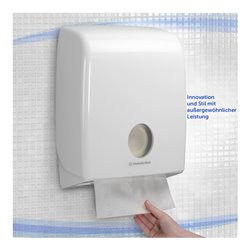 Aquarius Spender für Handtücher mit C-Faltung, Weiß