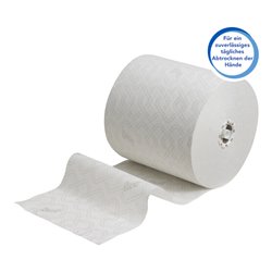 Scott Essential Papierhandtücher gerollt, 6 x 350 m Handtuchrollen, weiß