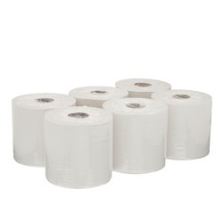 WypAll Papierwischtücher für Lebensmittel & Hygiene, 6 Rollen x 630 Wischtücher, 1-lagig, weiß