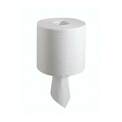 WypAll Papierwischtücher für Lebensmittel & Hygiene, 6 Rollen x 630 Wischtücher, 1-lagig, weiß