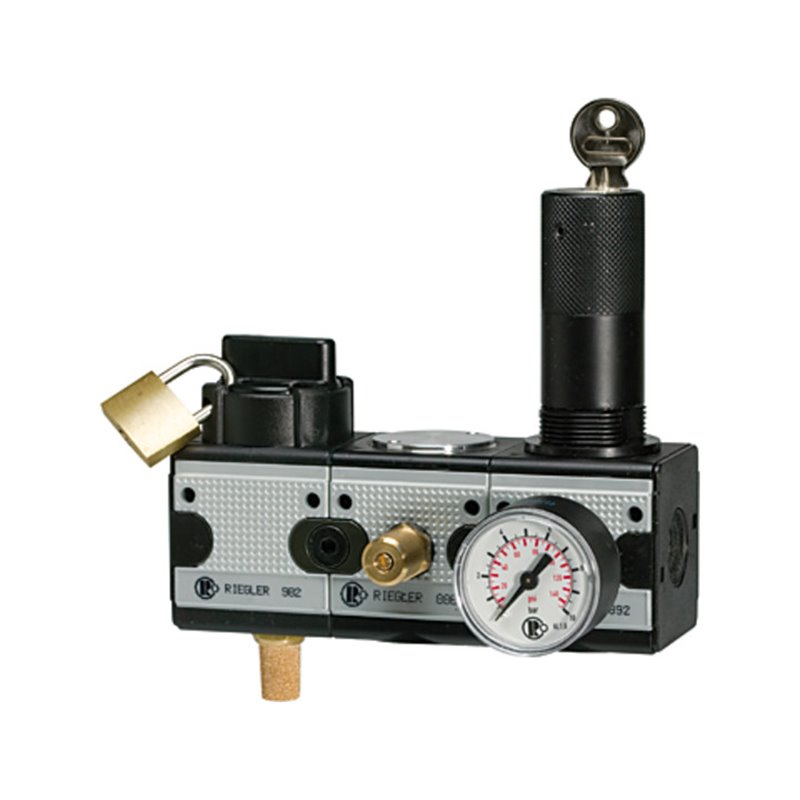 Riegler Wartungsstation SAFETY »multifix«, KH-AV-DR, BG1, G 1/4, 2-10 bar